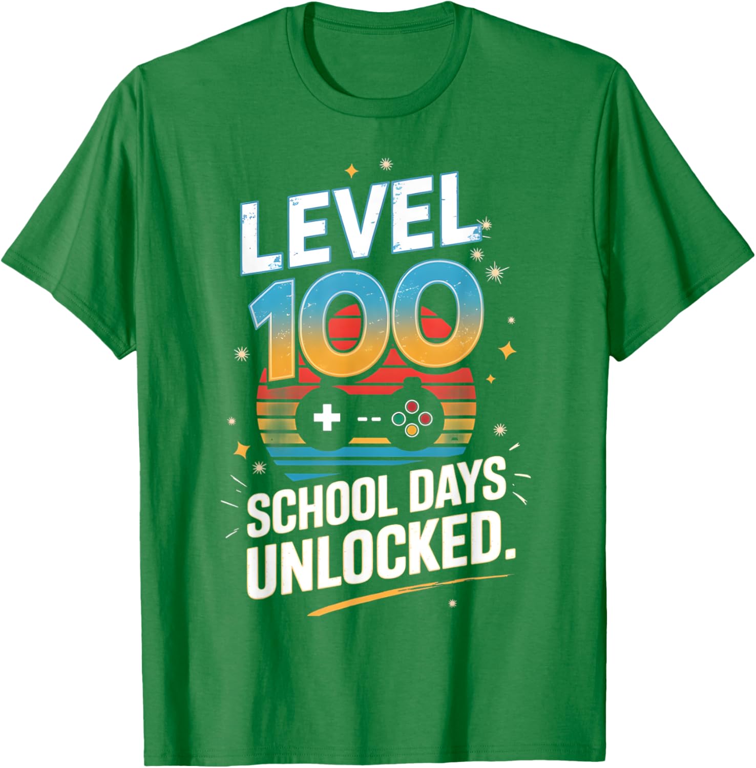 100 Days of School Unlocked T-Shirt Fun Gift for Students and Kids - 25