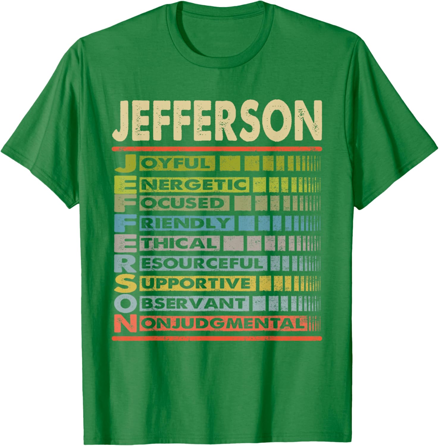 Jefferson Family Name Team T-Shirt Perfect for Family Gatherings - 10