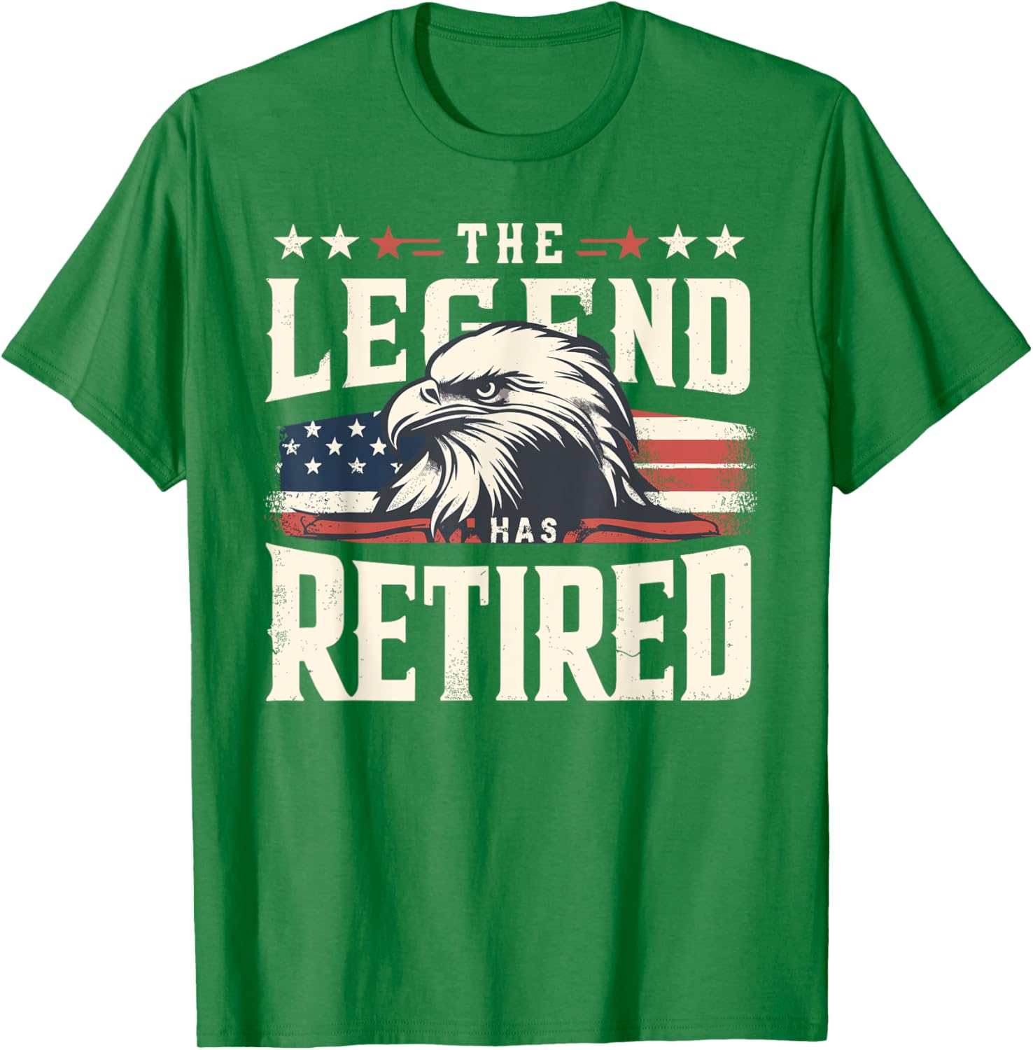 Retirement Eagle American Flag T-Shirt for Proud Veterans and Patriots - 17