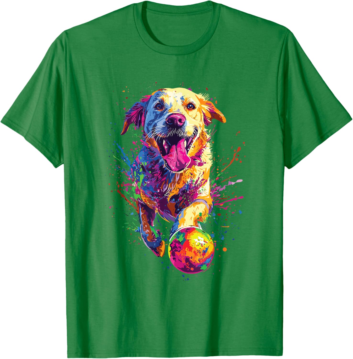 Colorful Labrador Retriever T-Shirt Perfect for Dog Lovers and Fans - 2