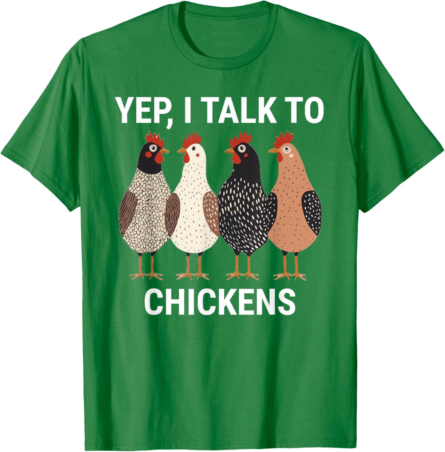 Funny Chicken T-Shirt for Chicken Lovers I Talk to Chickens Tee - 2