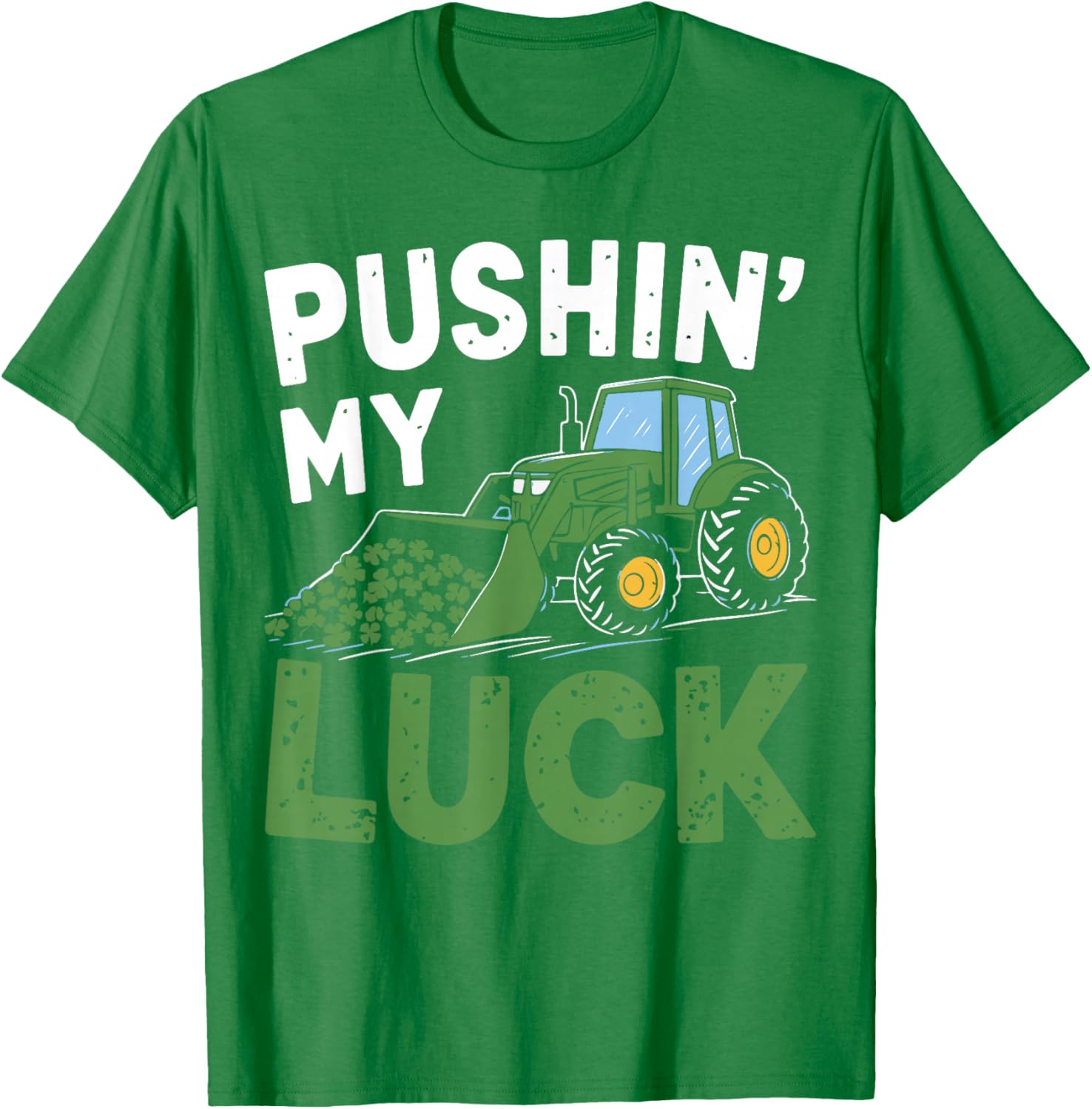 St Patrick's Day Toddler Tractor T-Shirt for Boys - Irish Luck Theme - 13