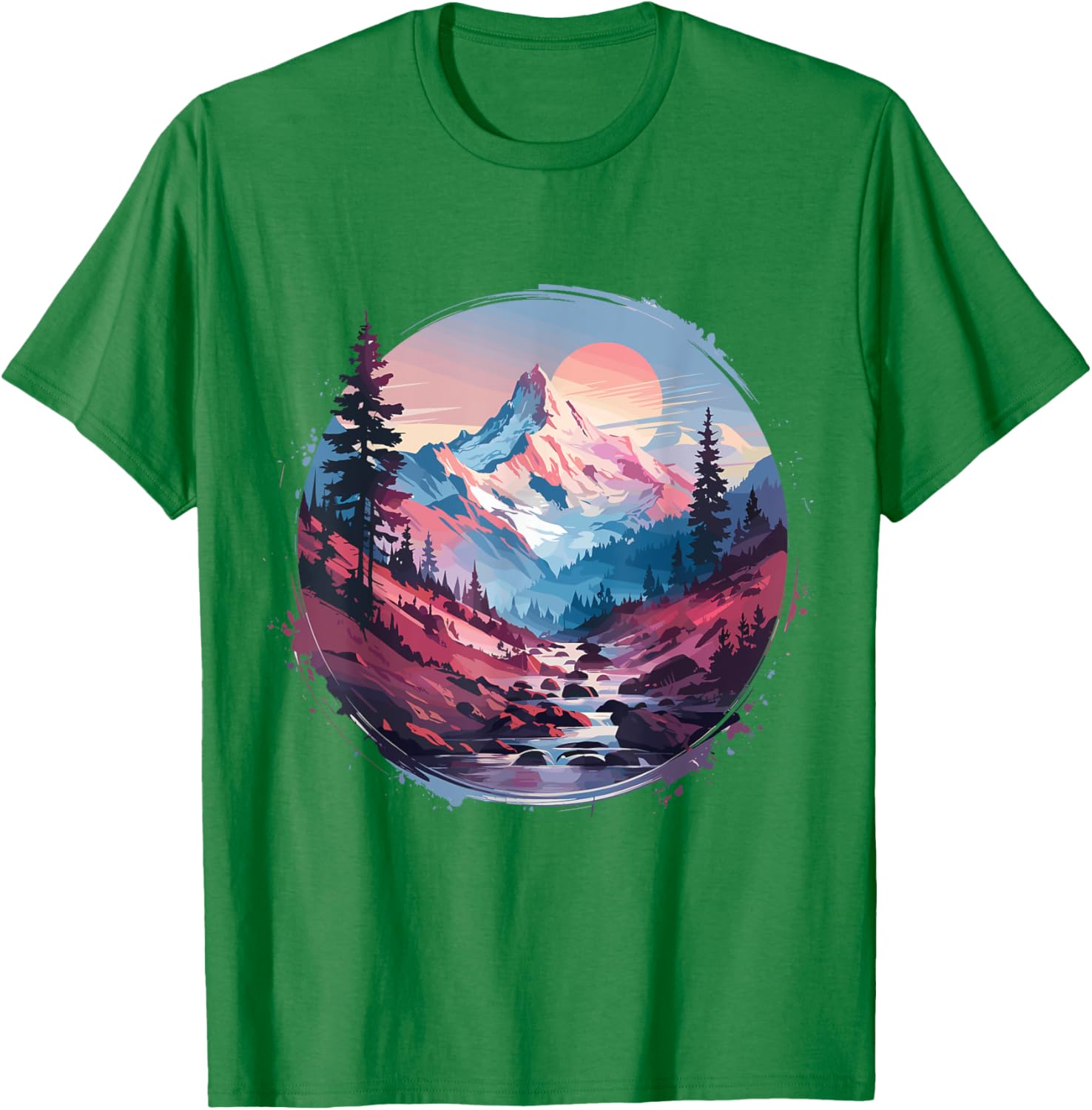 Funny Mountain Hiking T-Shirt with Sunrise Graphic for Outdoor Lovers - 8