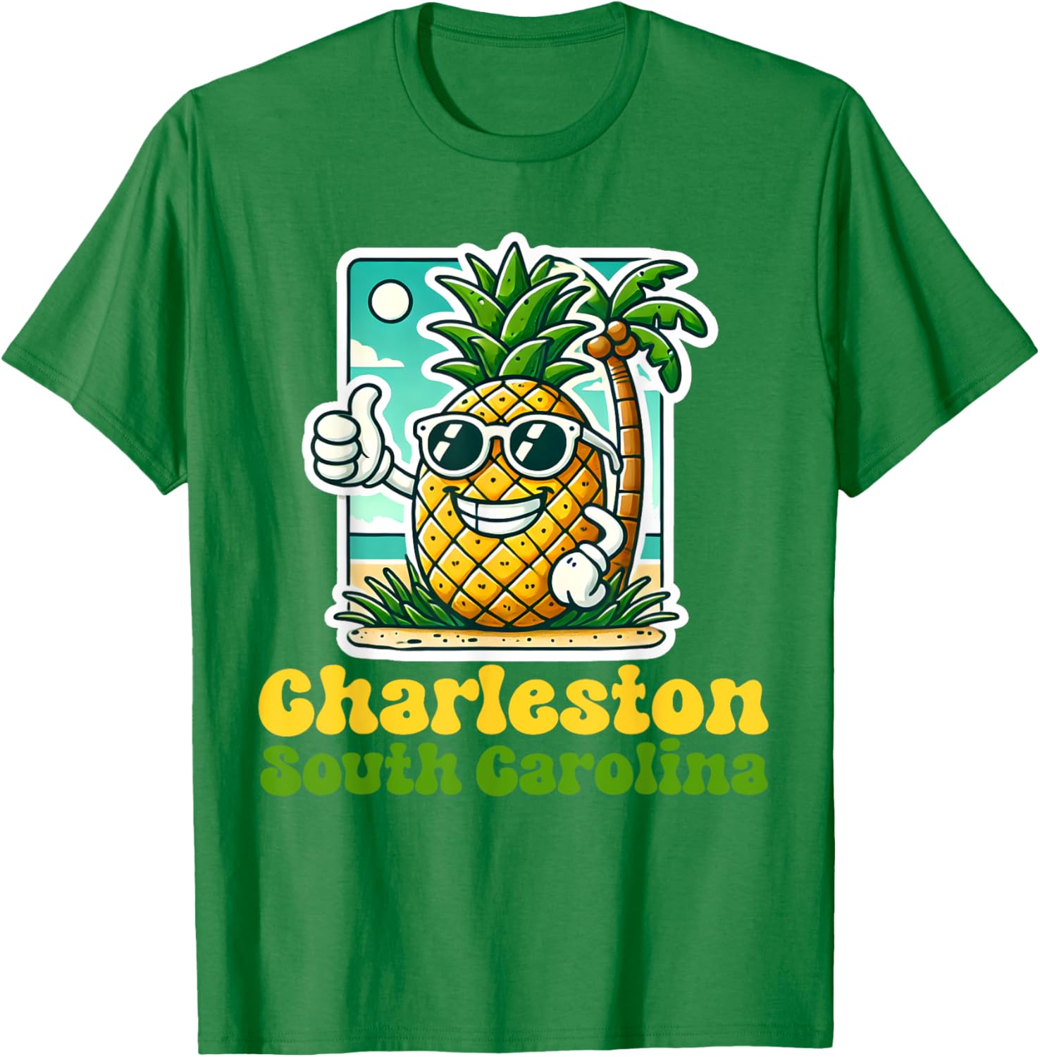 Cute Pineapple Thumbs Up T-Shirt - Charleston South Carolina Style - 10