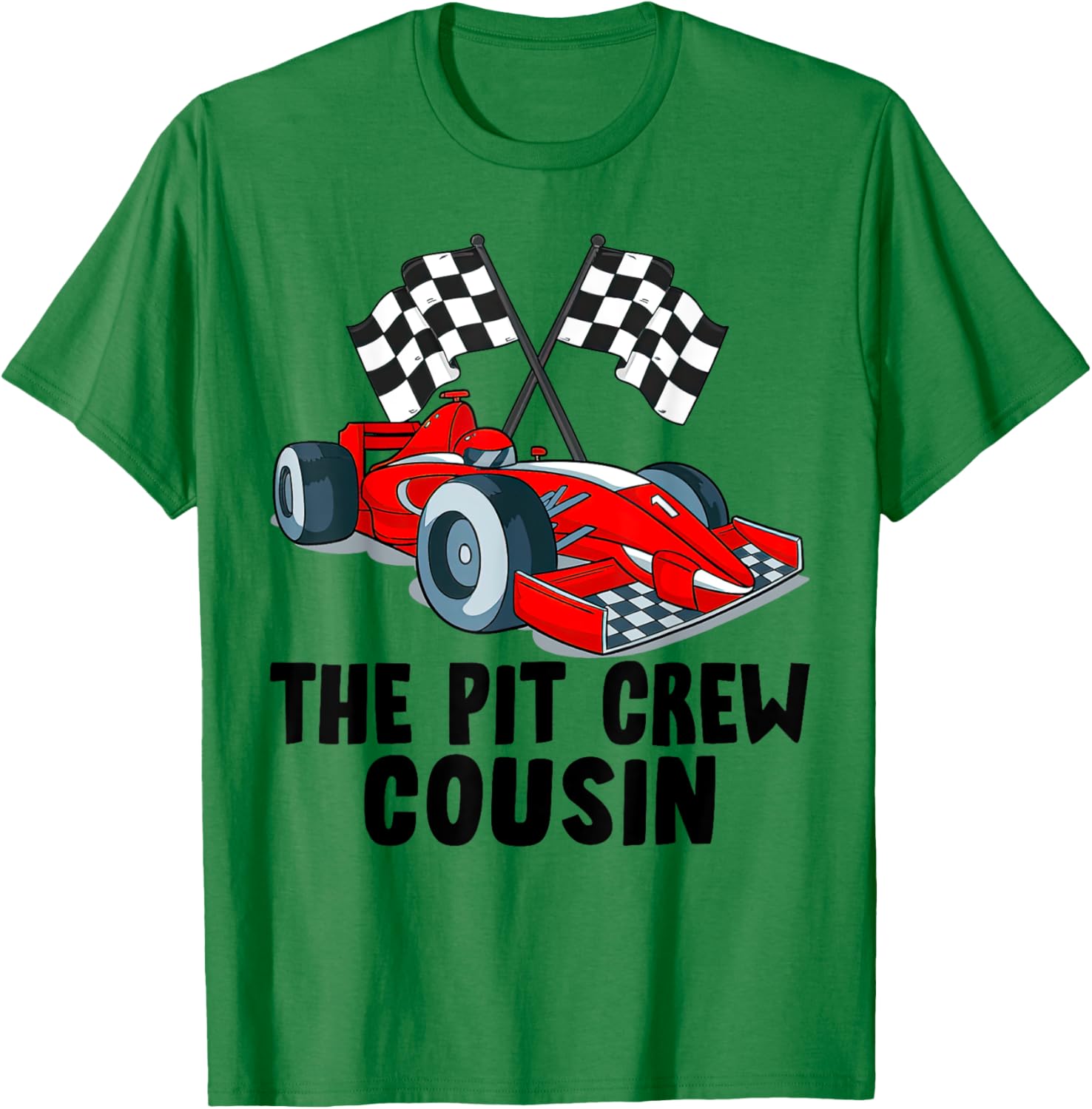 Cousin Pit Crew Racing Family T-Shirt for Car Birthday Party Fun - 11