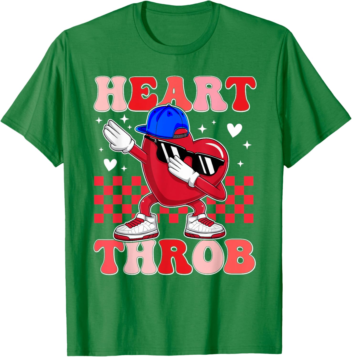 Groovy Heart Throb Valentine's Day Dabbing Toddler Boy T-Shirt - 8