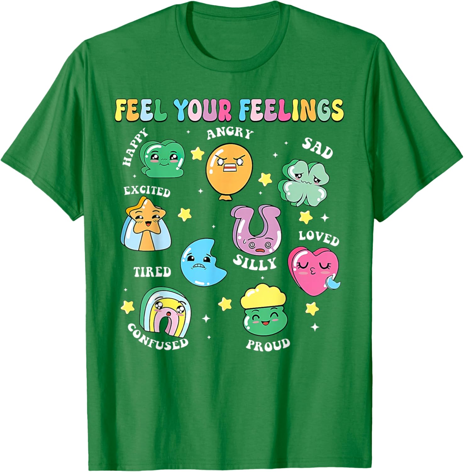 St Patricks Day Feels Your Feelings Teacher T-Shirt for School Counselors - 20