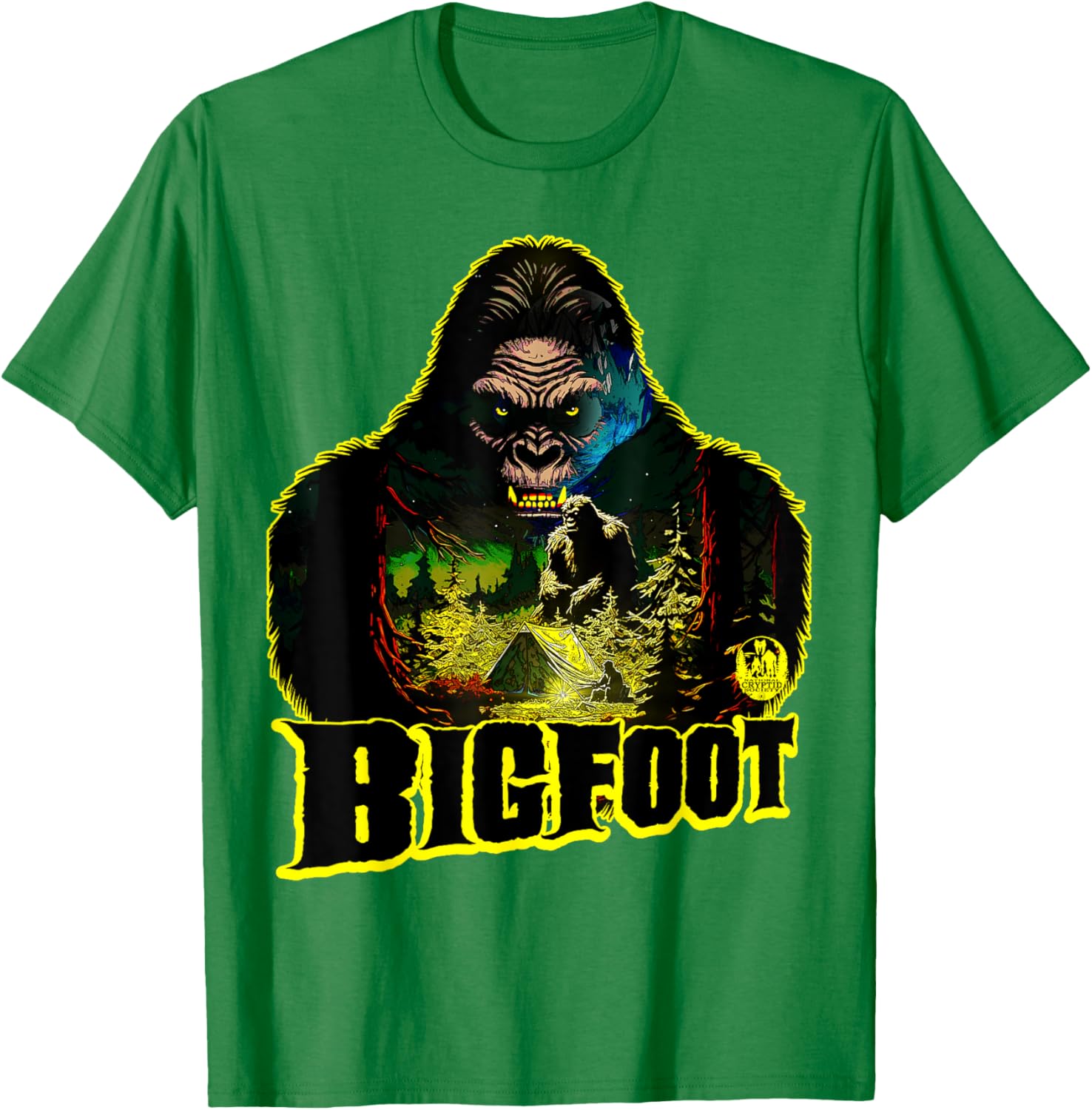 Bigfoot Scary Camping Sasquatch Tent T-Shirt for Outdoor Adventures - 29