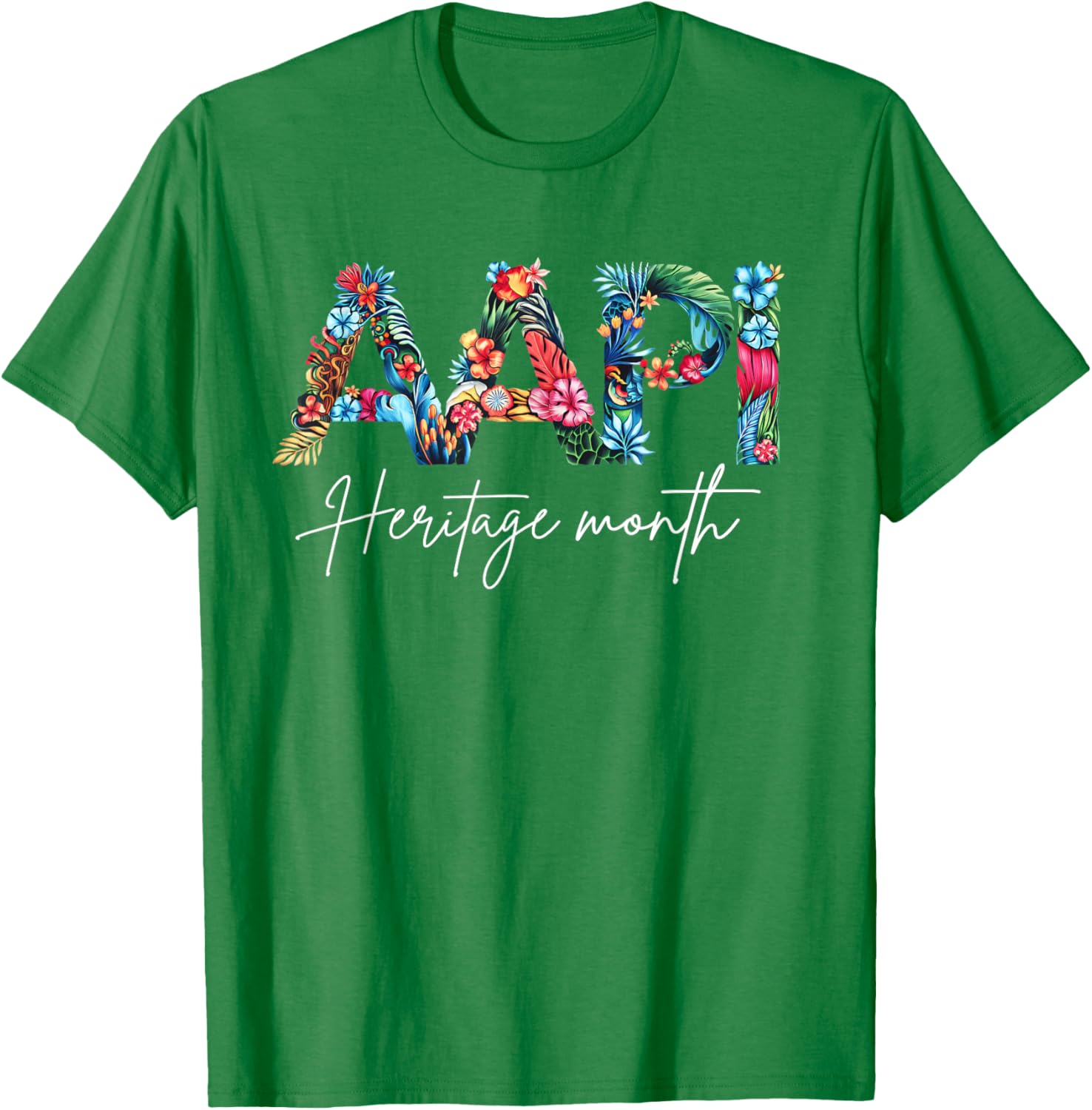 Elegant Floral Design T-Shirt for AAPI Heritage Month - Girls & Women - 12