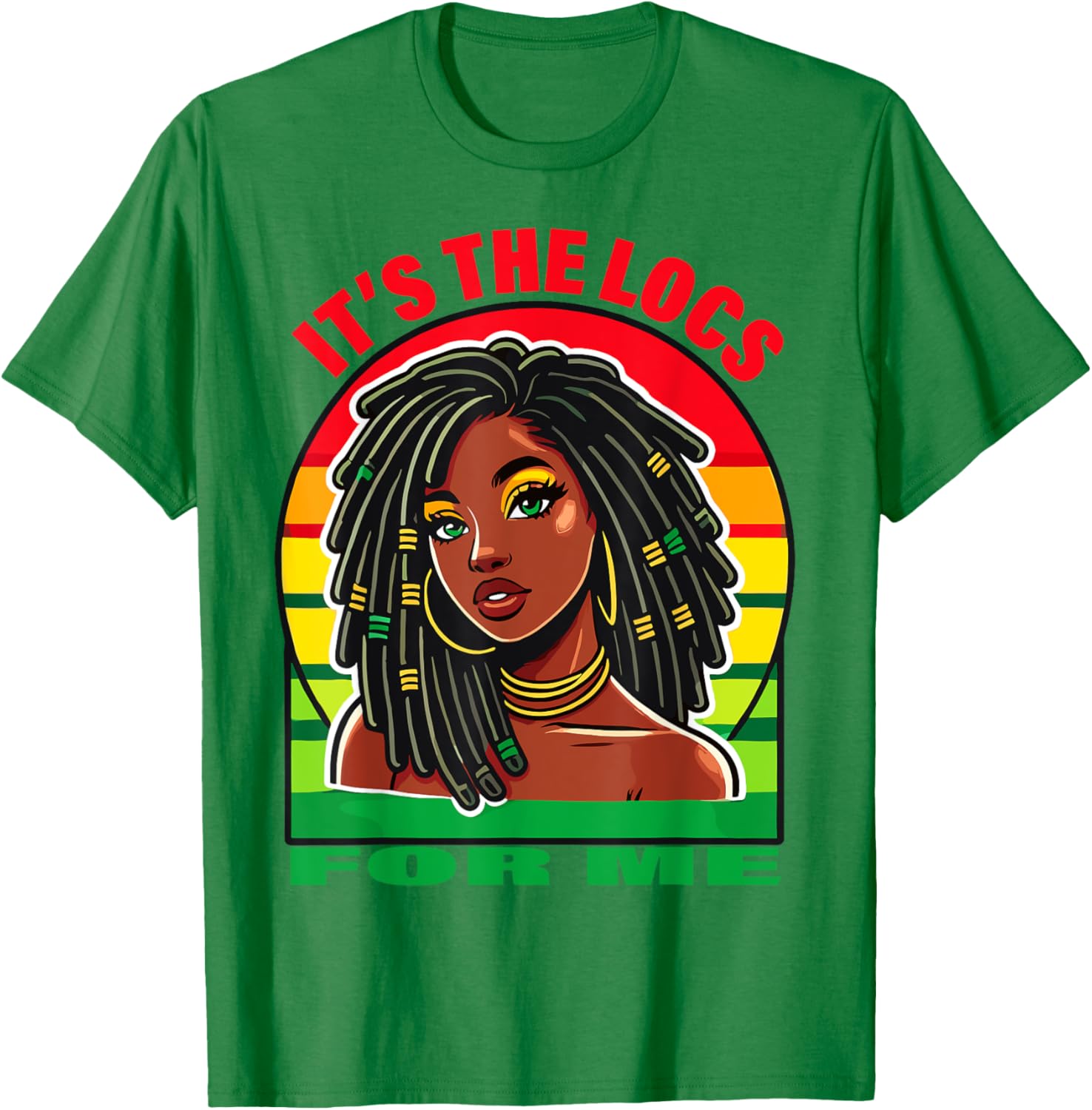 Stylish Dreadlocks Hair Design T-Shirt for Black Women – It's the Locs for Me - 22
