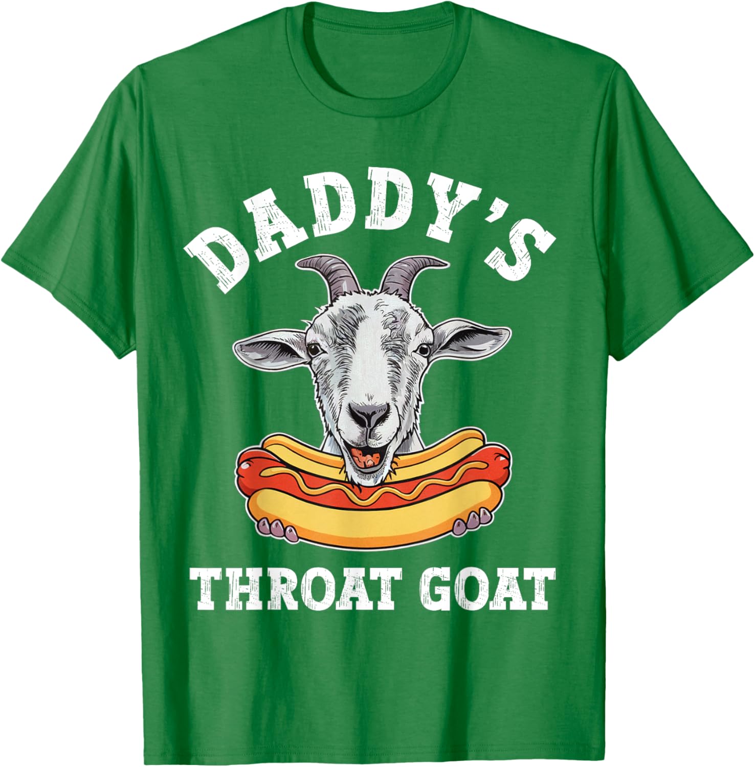 Funny Daddy's Throat Goat Meme T-Shirt for Adult Humor Lovers - 18