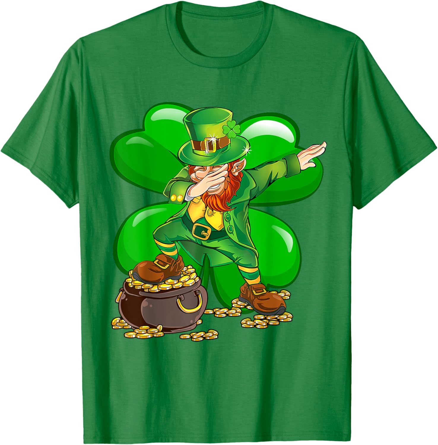 Dabbing Leprechaun T-Shirt for St Patrick's Day Fun for Everyone - 1