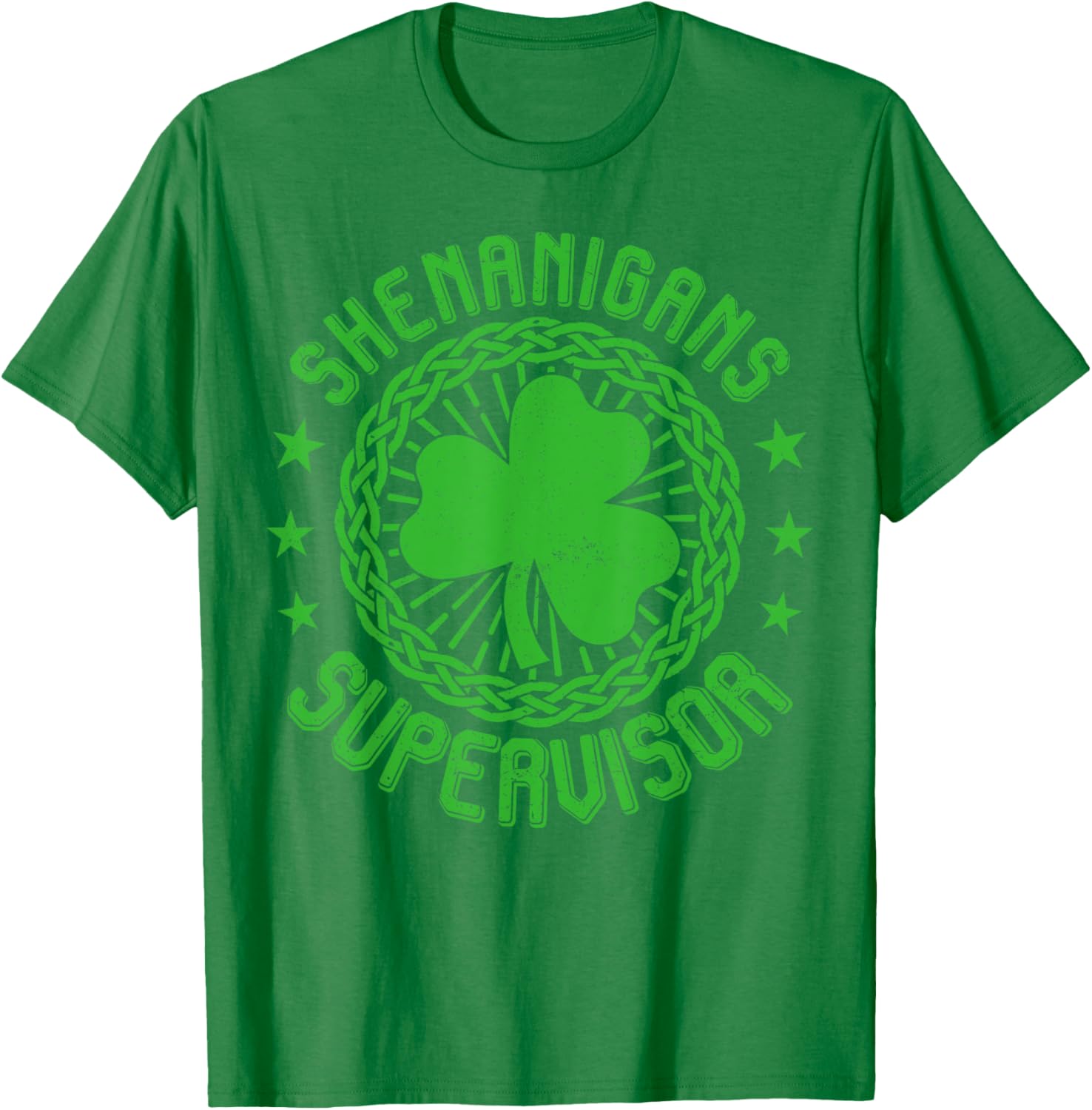Shenanigans Supervisor Shamrock St Patricks Day T-Shirt for Fun Celebrations - 14