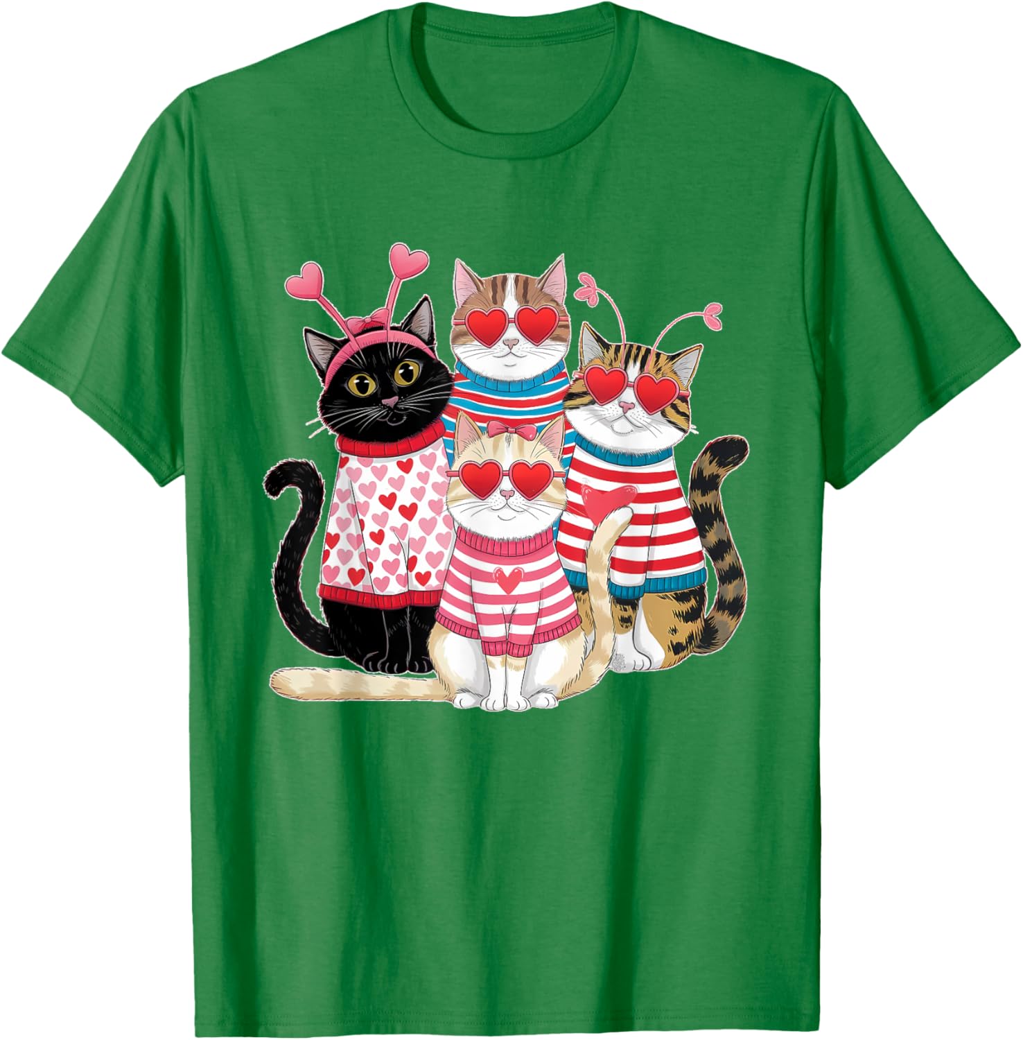 Happy Meowentine's Cute Cat T-Shirt for Girls - Perfect Valentine's Gift - 27