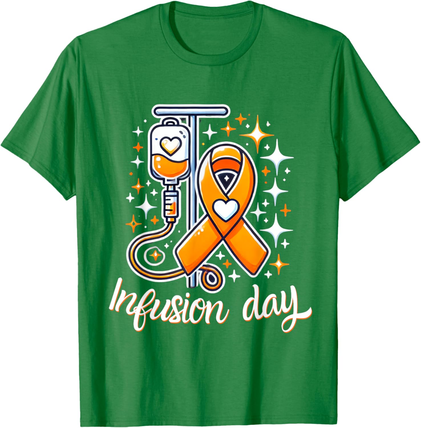 MS Infusion Day Multiple Sclerosis Awareness Ribbon T-Shirt for Supporters - 6