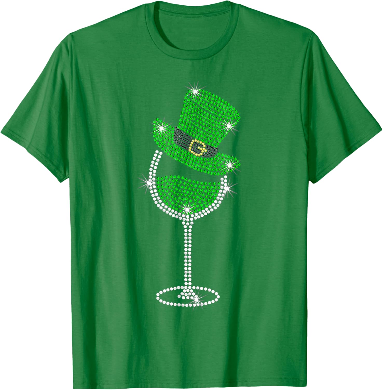St Patrick's Day Shamrock Wine T-Shirt for Men and Women Celebrate in Style - 14