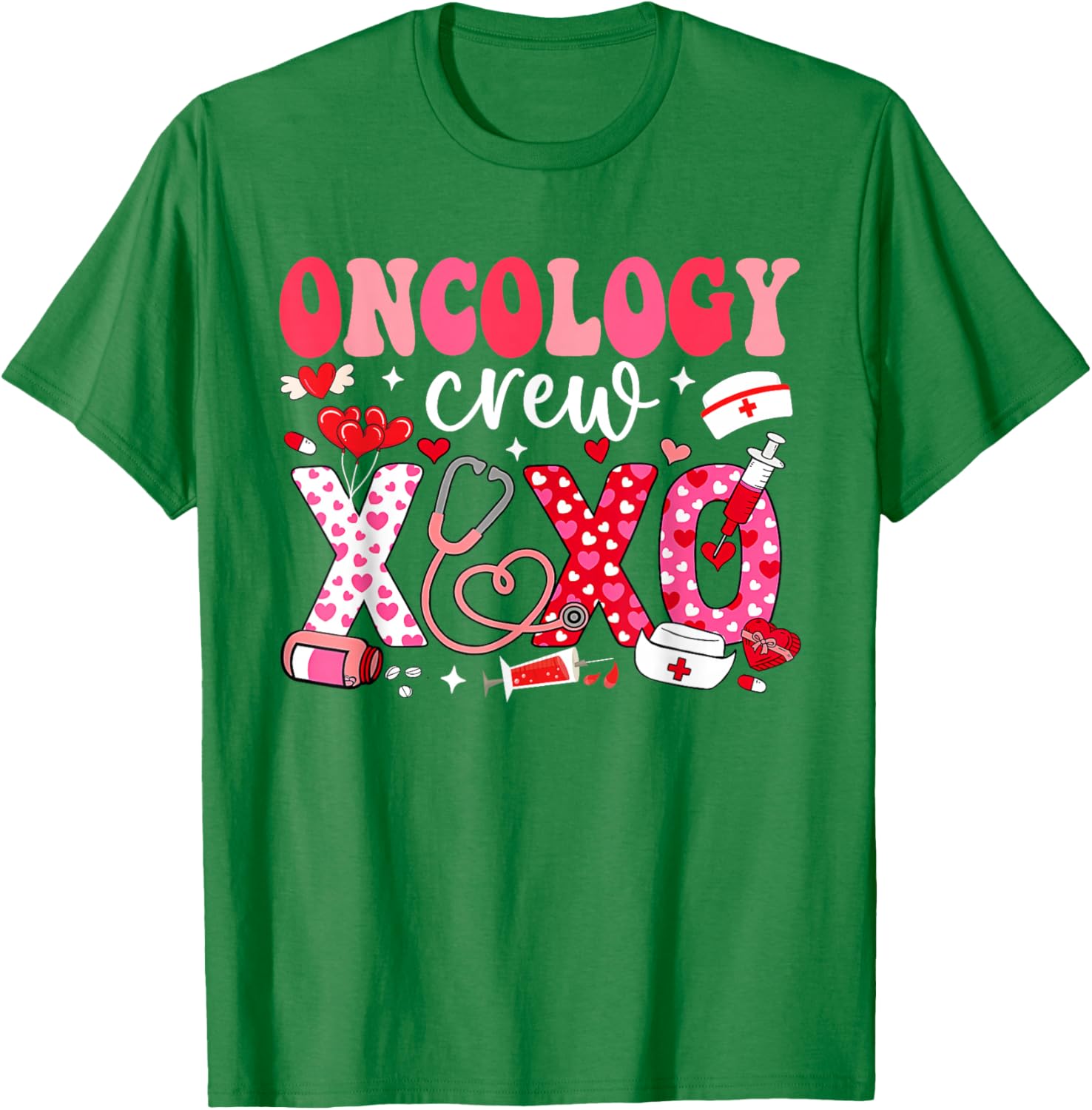 Oncology Nurse Valentines Day T-Shirt for Caring Healthcare Heroes - 6