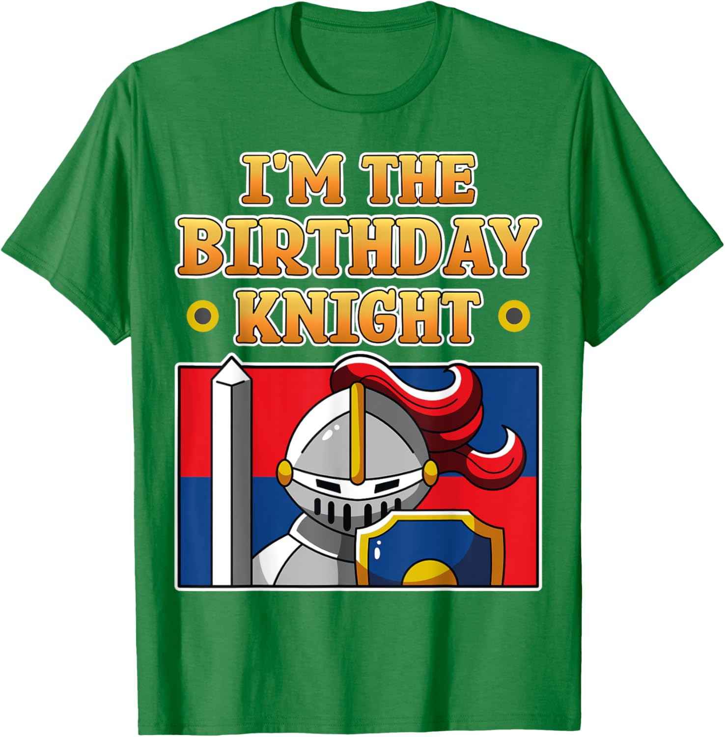 I'm The Birthday Knight Kids Medieval Armor T-Shirt for Fun Parties - 4