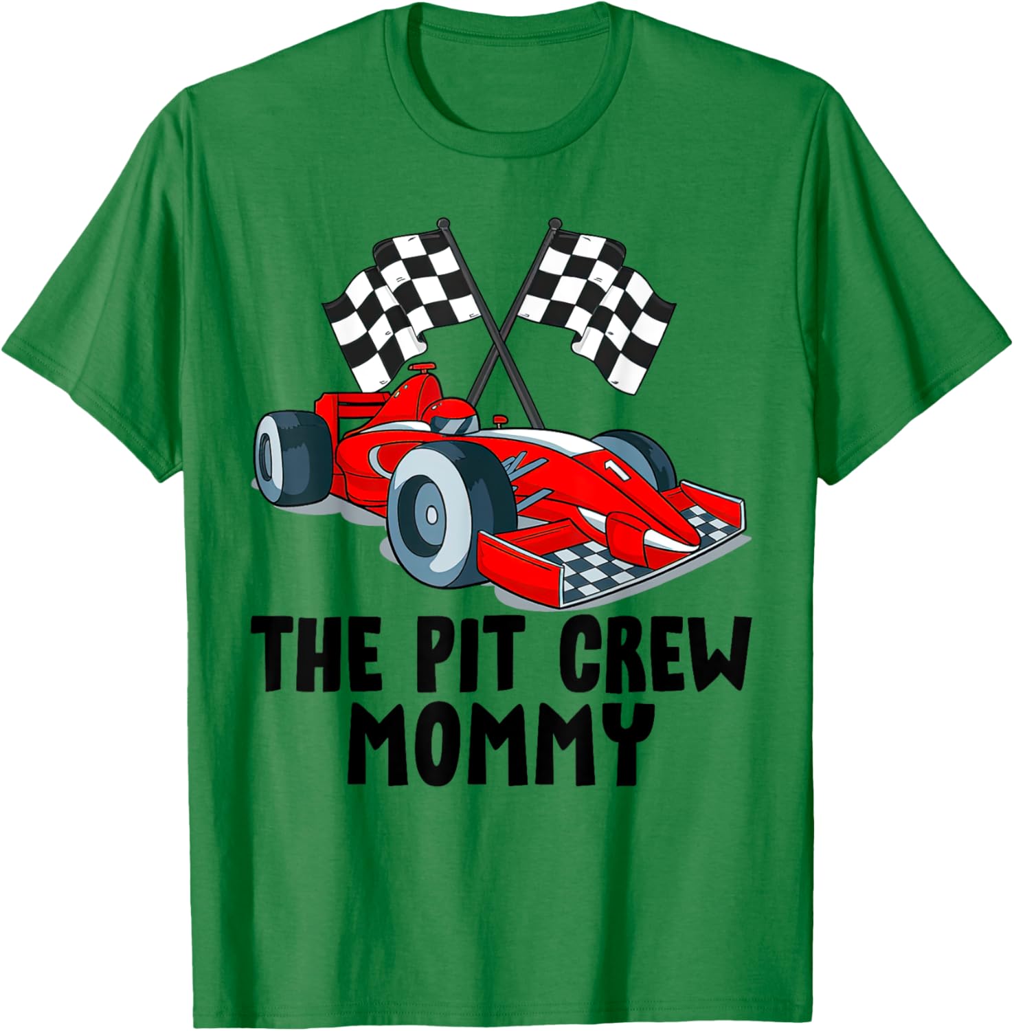 Mommy Pit Crew Racing Family T-Shirt for Kids Birthday Party Fun - 10