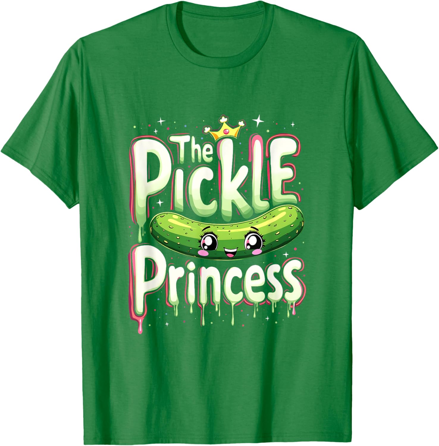 Cute Pickle Princess Ballet Fans T-Shirt for Pickle Lovers and Dancers - 9