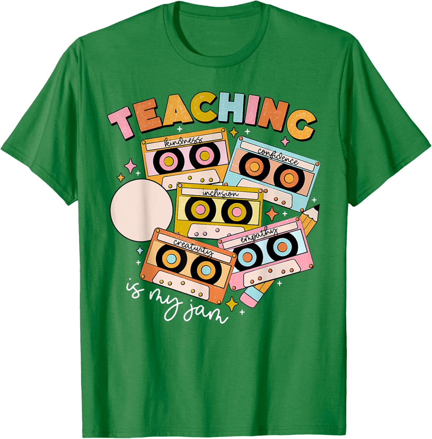 Vintage 90s Cassette Tape Music Teacher T-Shirt - Teaching Is My Jam - 12