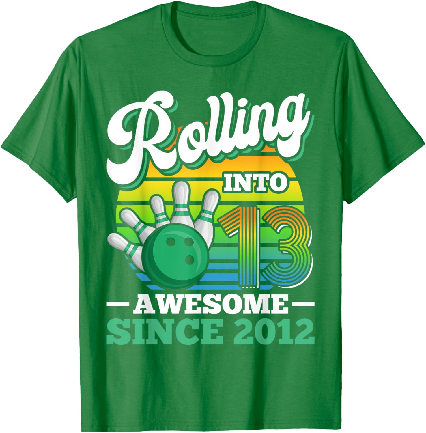 Fun Bowling Birthday Party T-Shirt for 13 Year Olds - Perfect Gift! - 11