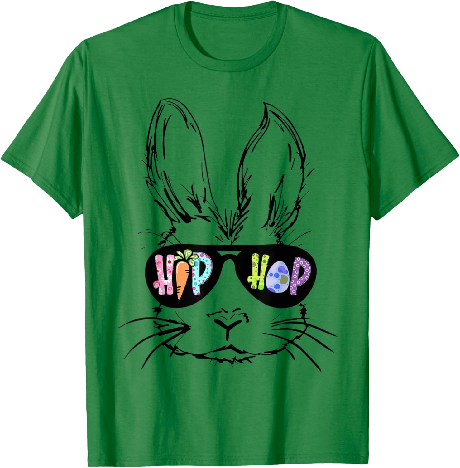 Hip Hop Bunny in Sunglasses Funny Easter T-Shirt for Rabbit Lovers - 6