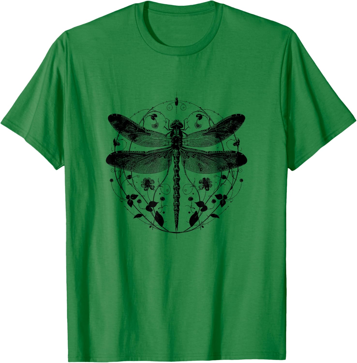 Cute Casual Summer Dragonfly Print T-Shirt for Stylish Comfort - 22