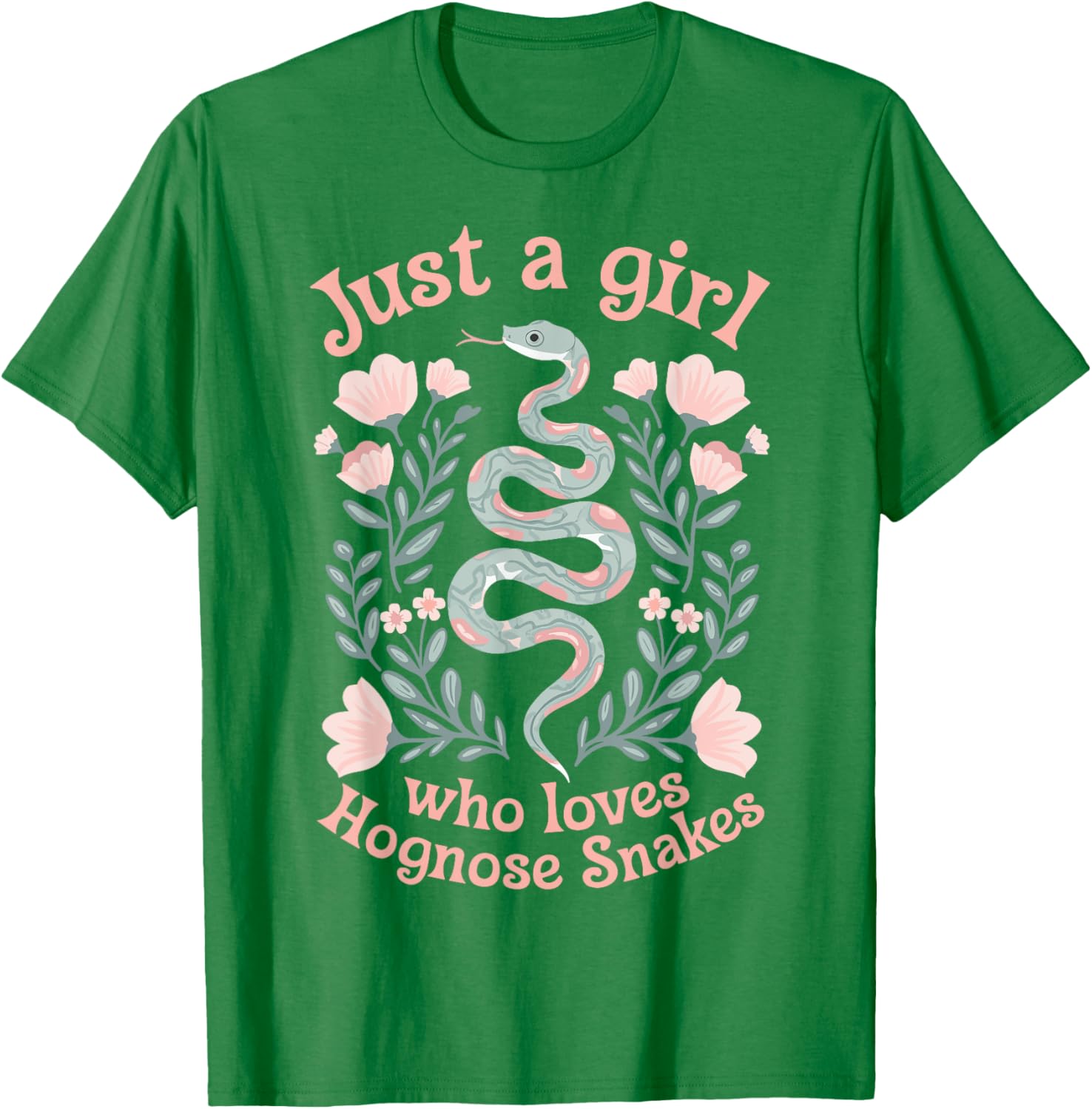 Just A Girl Who Loves Hognose Snakes T-Shirt Cute Snake Lover Tee - 4