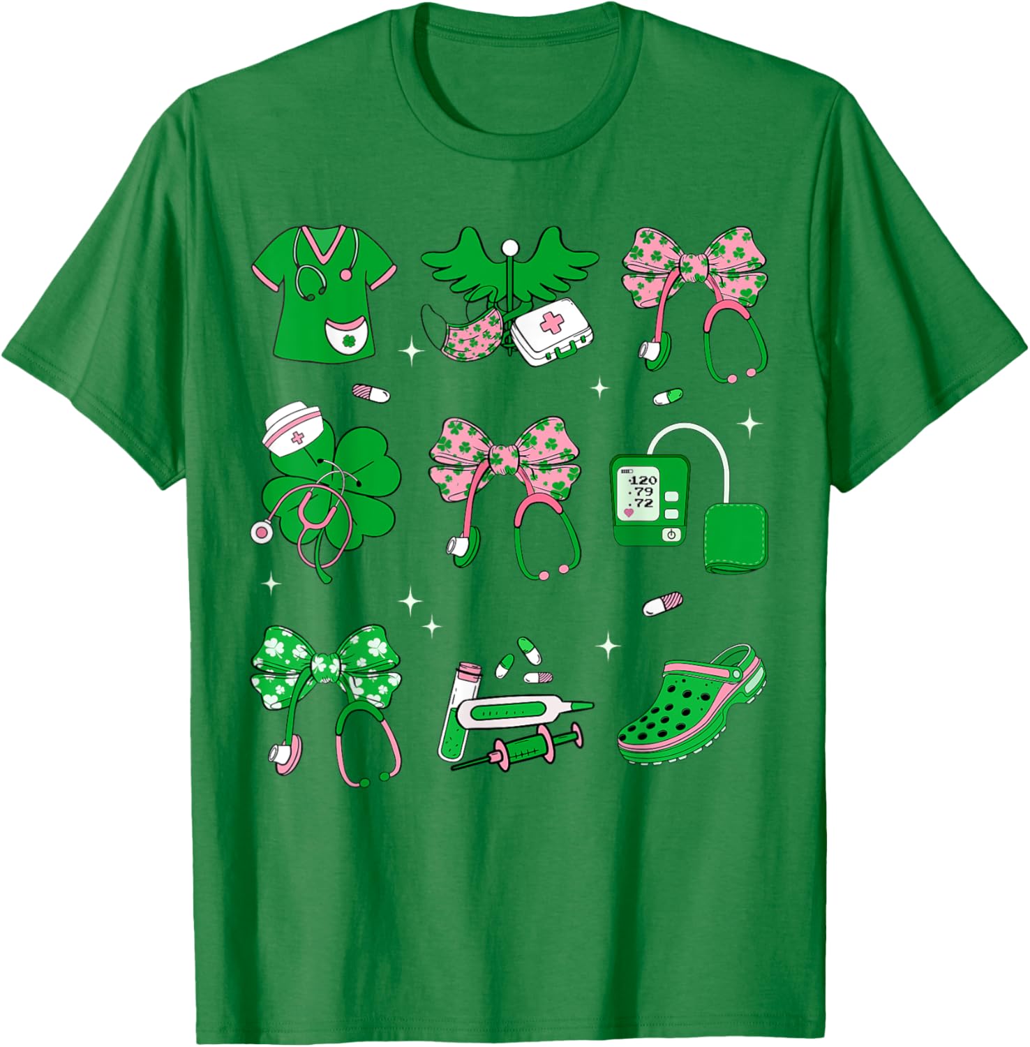 Lucky Shamrock Nurse T-Shirt for St. Patrick's Day Celebration - 26