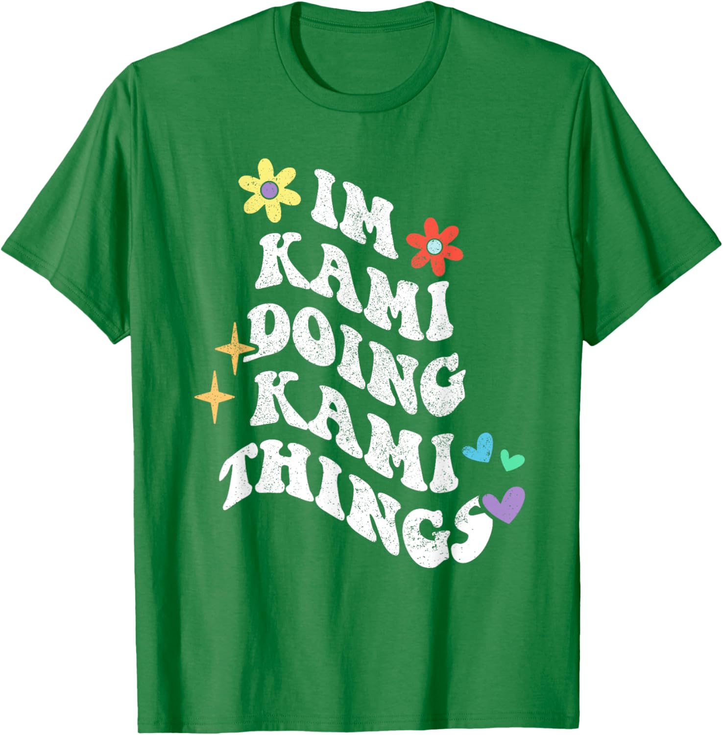 Retro Groovy Kami Doing Funny Things Mother's Day T-Shirt for Moms - 7