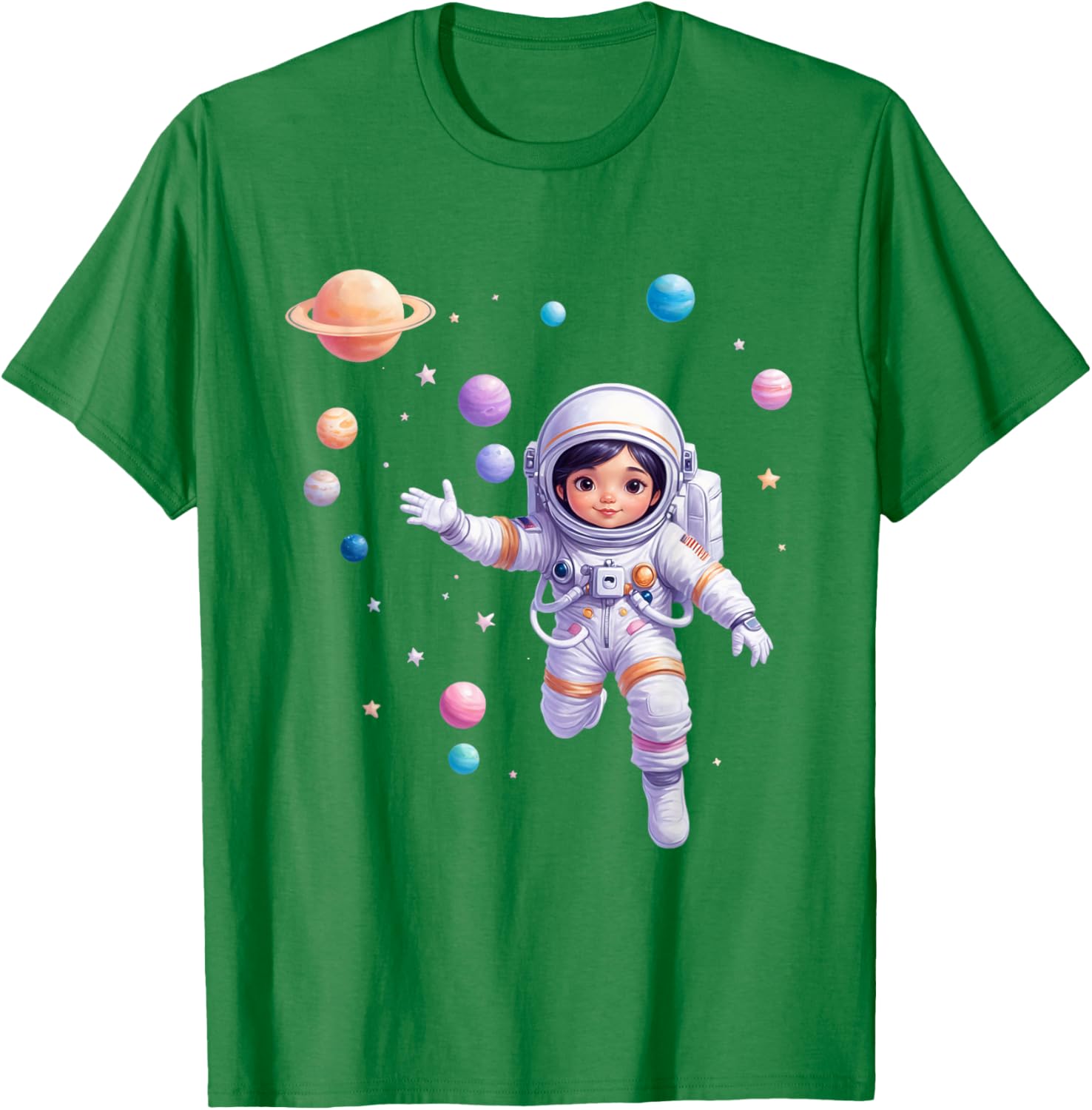 Cute Space Explorer T-Shirt for Future Astronaut Girls - Adorable Design - 4