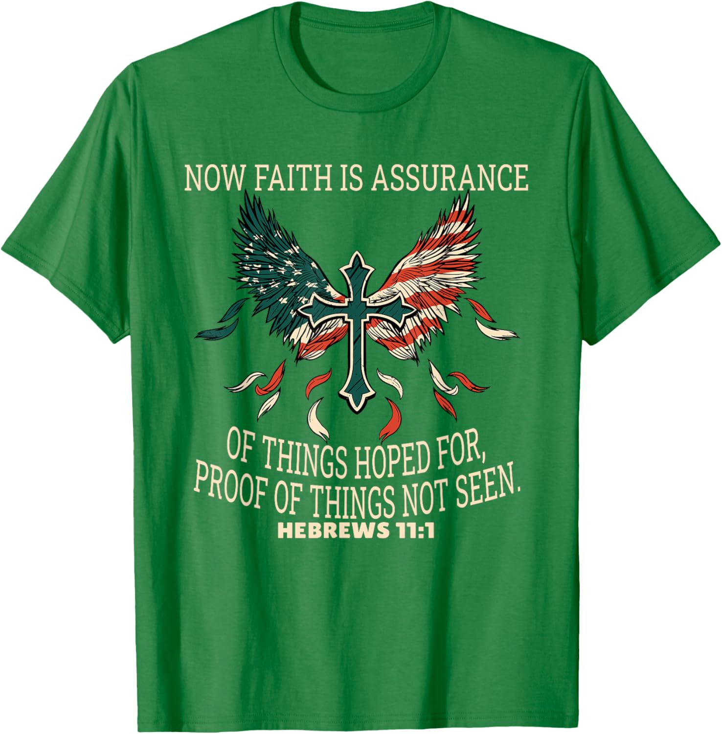 Hebrews 11:1 Faith T-Shirt Inspirational Scripture Apparel for All - 10