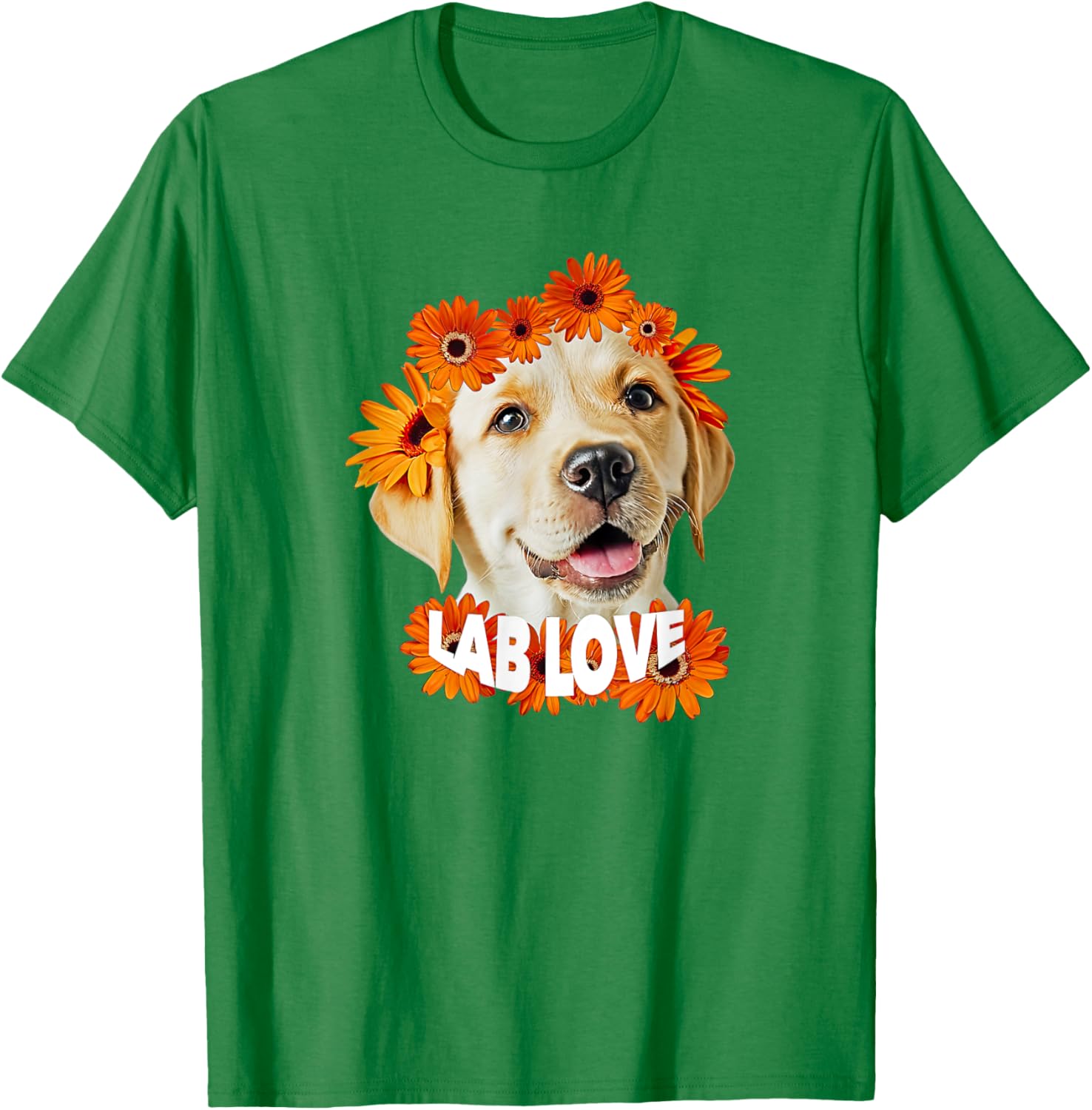 Yellow Labrador Love T-Shirt for Dog Moms and Dads - Daisy Puppy Design - 2