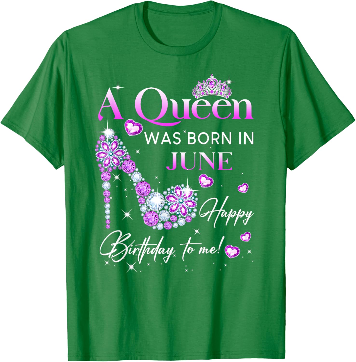 Queen Was Born In June T-Shirt for Women - Perfect Birthday Gift - 20