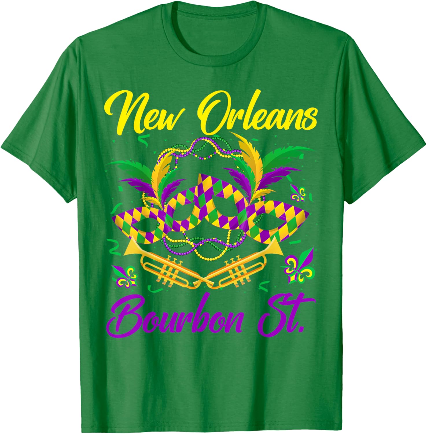 Funny NOLA Bourbon Street Mardi Gras T-Shirt for Fat Tuesday Celebrations - 17