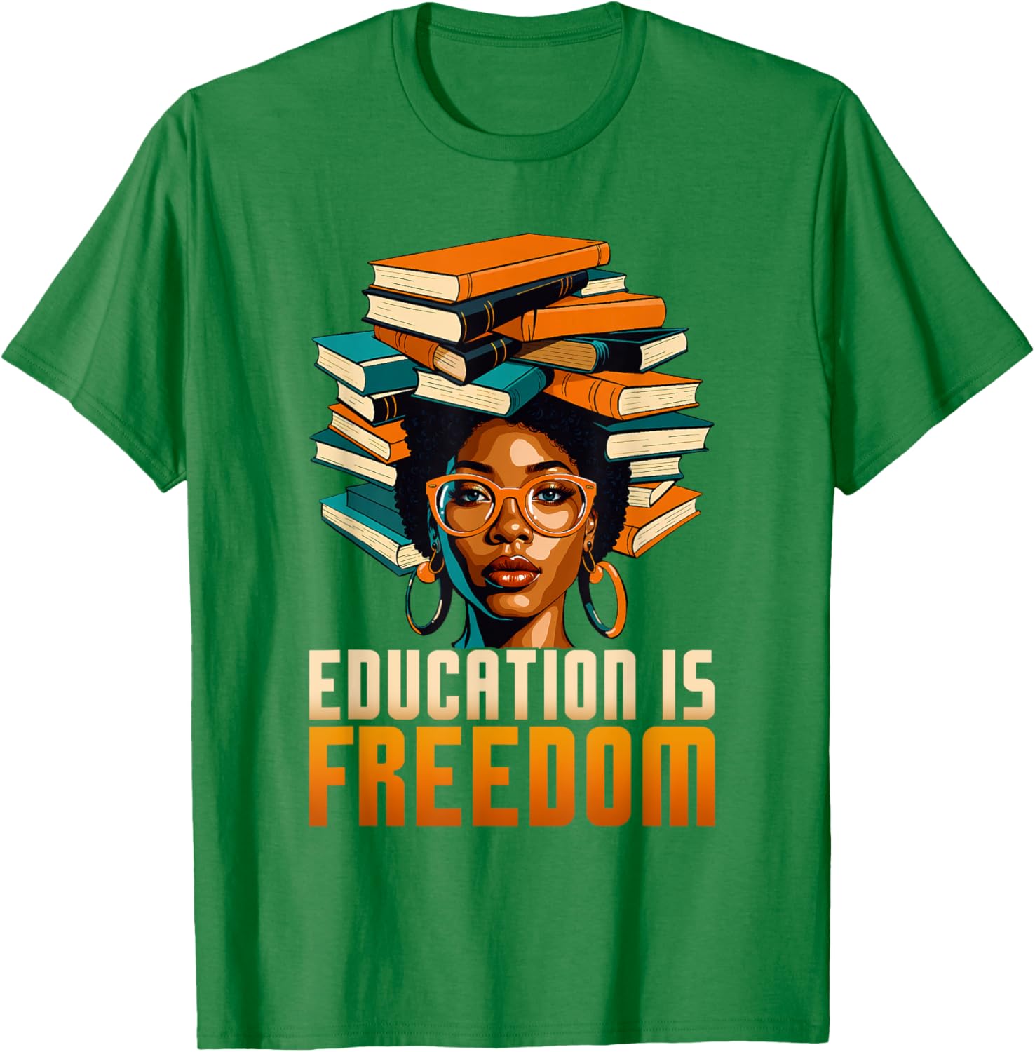 Empowering BHM Teacher T-Shirt: Education Is Freedom for Women - 11