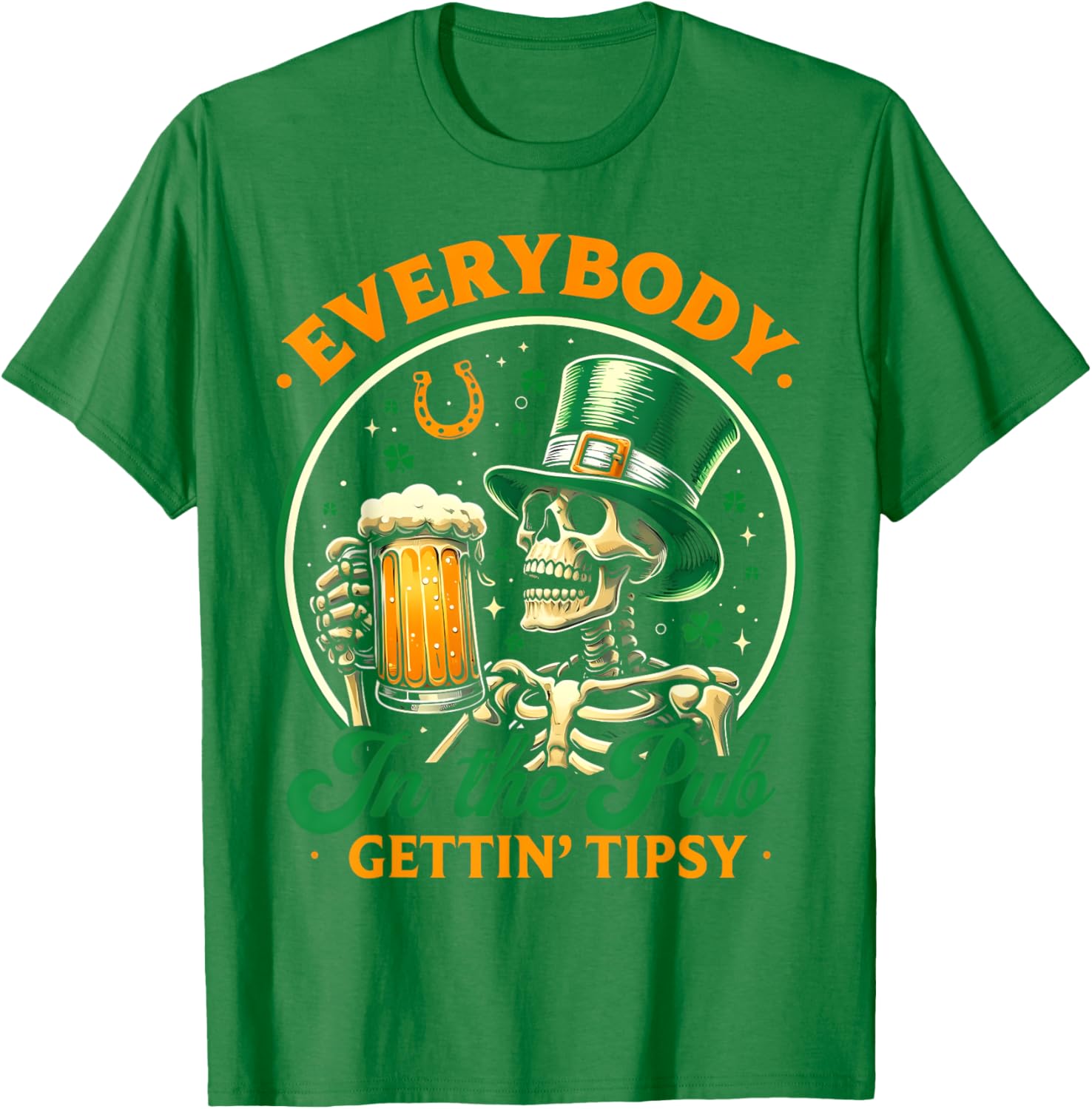 Tipsy St Patricks Day T-Shirt for Men and Women Celebrating at the Pub - 19