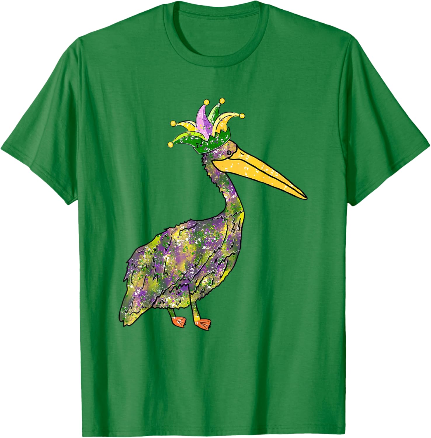 Pelican Mardi Gras Women's Carnival Lover T-Shirt Fun Festive Style - 3