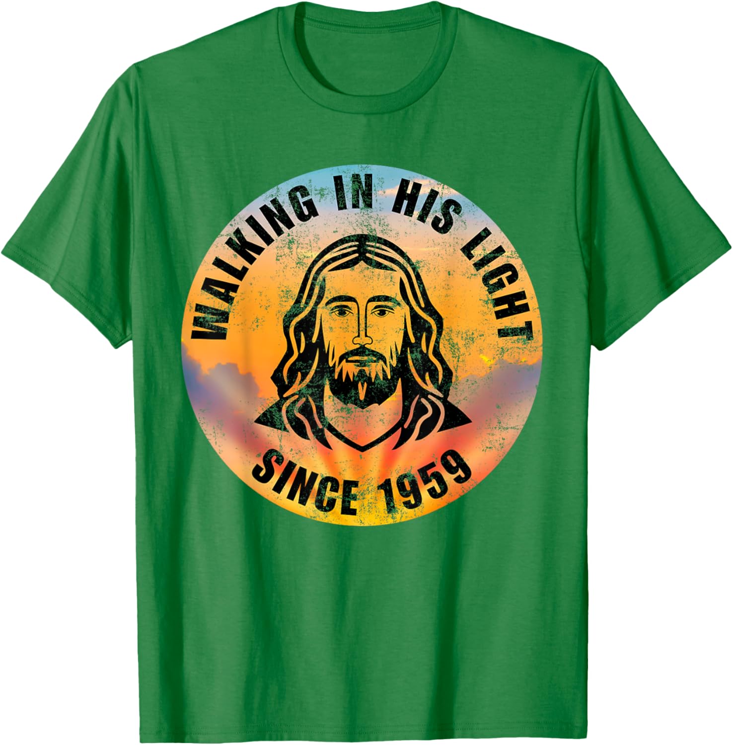 Walking In His Light Since 1959 Christian Quote T-Shirt for Positivity - 16