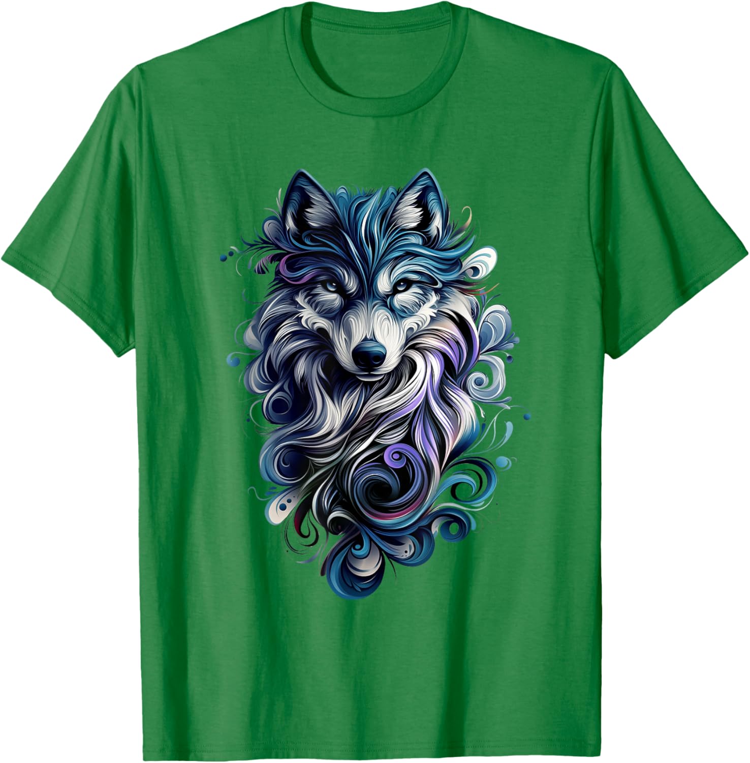 Colorful Wolf T-Shirt for Nature Lovers - Stylish Wildlife Apparel - 4