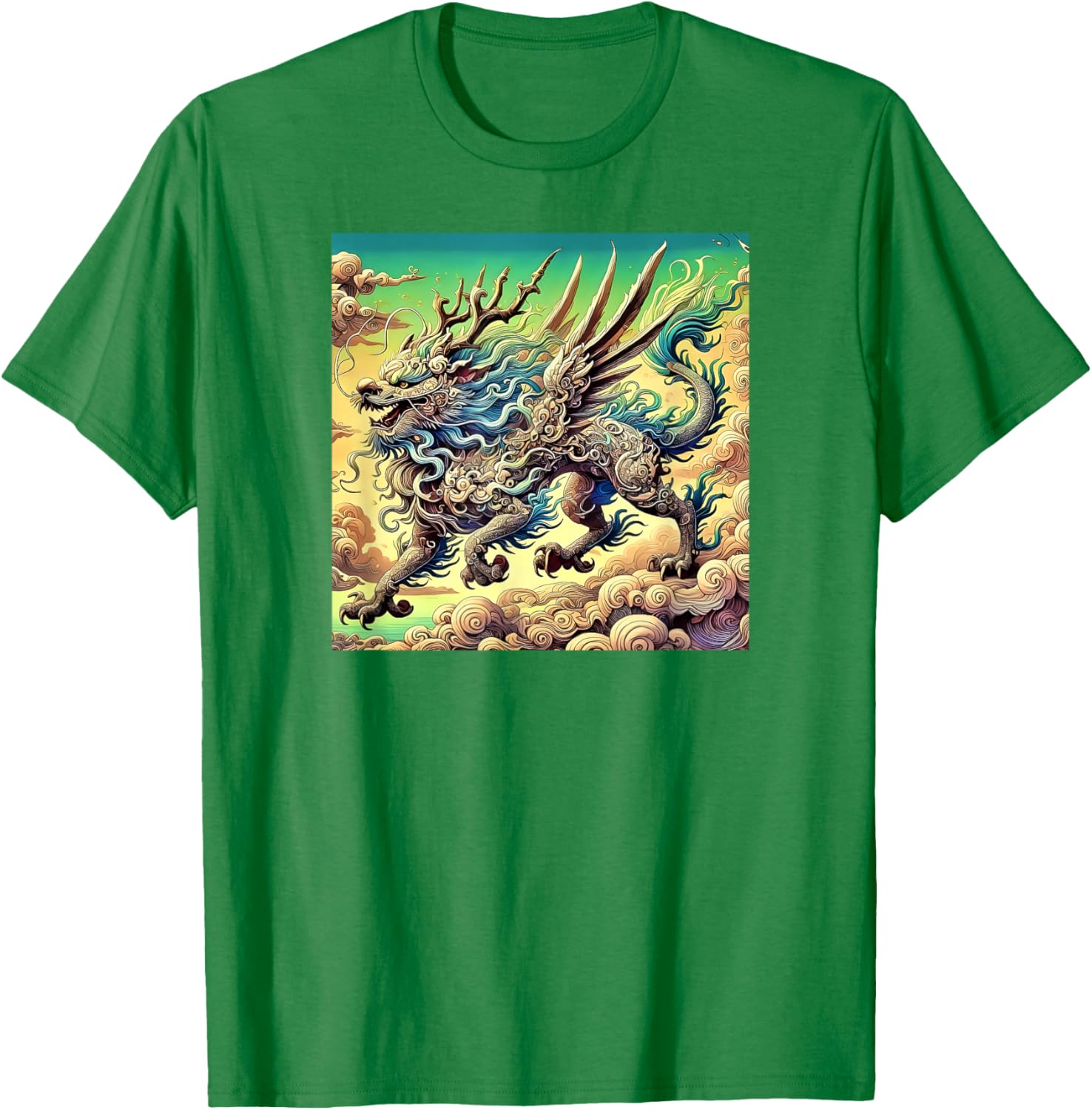 Legendary Qilin Dragon-Inspired T-Shirt for Unique Fashion Lovers - 17