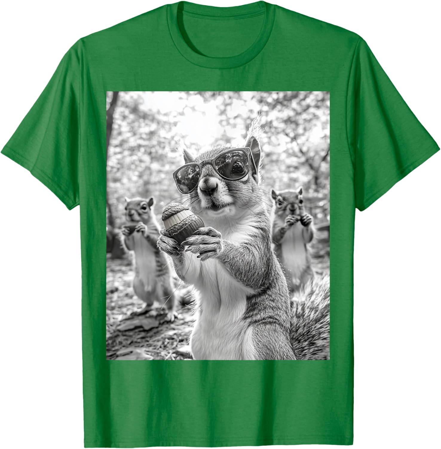 Cute Squirrel Selfie T-Shirt for Animal Lovers - Fun Graphic Tee - 5