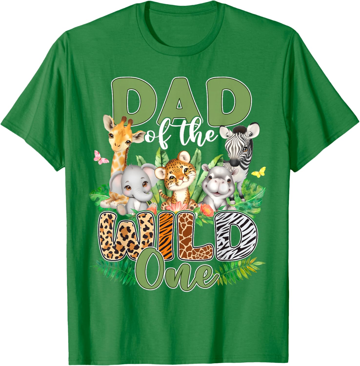 Dad Of The Wild One Safari Family Matching T-Shirt for 1st Birthday - 19