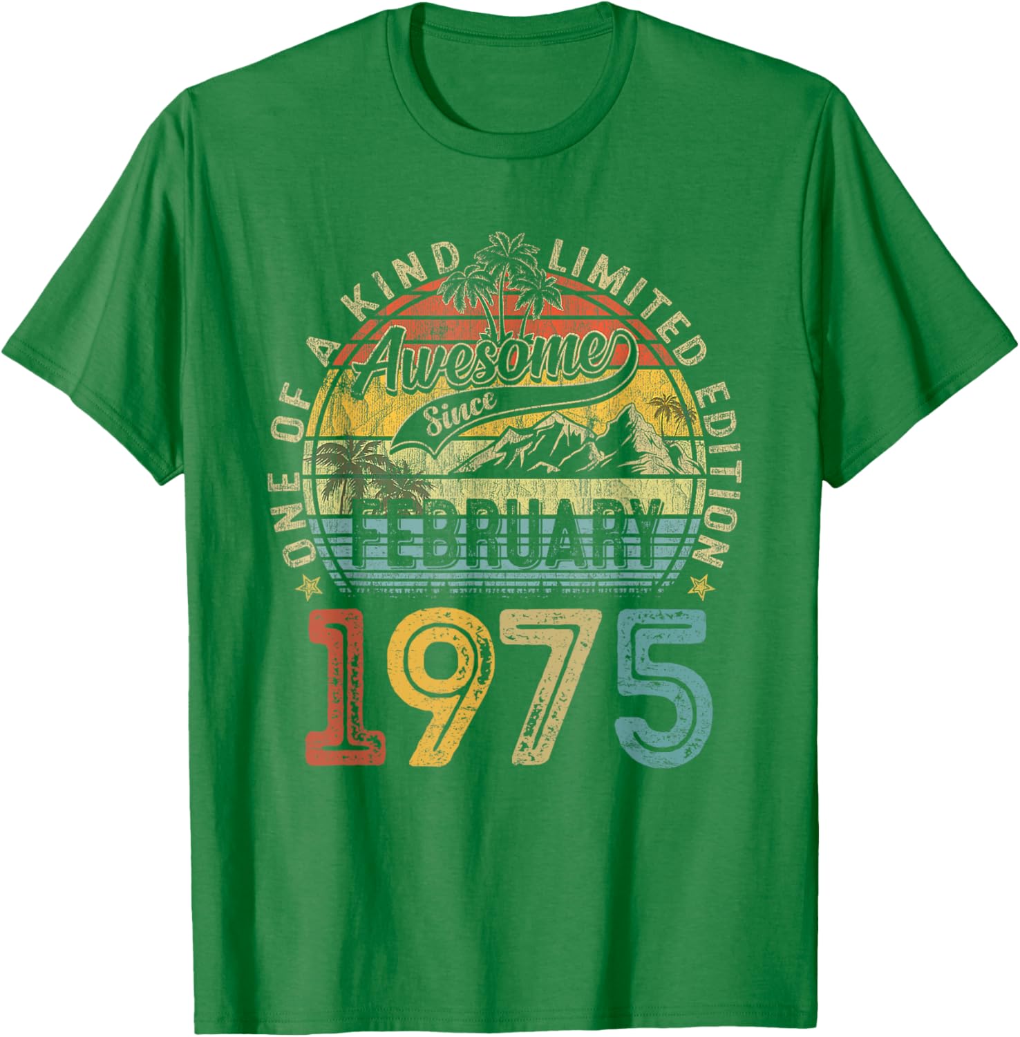 Funny Vintage 50th Birthday T-Shirt for Women - February 1975 Design - 23
