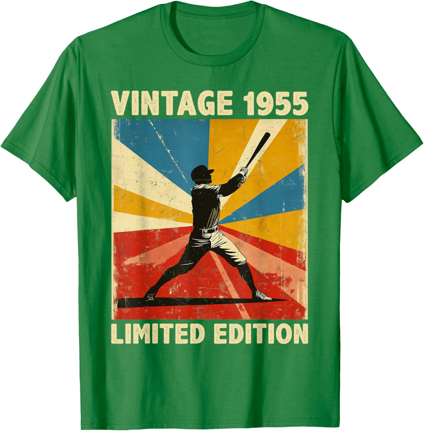Retro Vintage 1955 Baseball Lover Funny Limited Edition T-Shirt - 17
