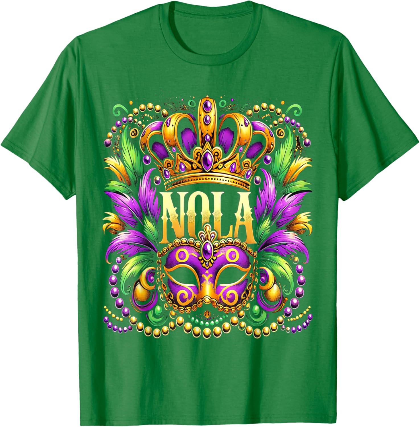 NOLA New Orleans Mardi Gras 2025 T-Shirt for Festive Fun and Style - 11