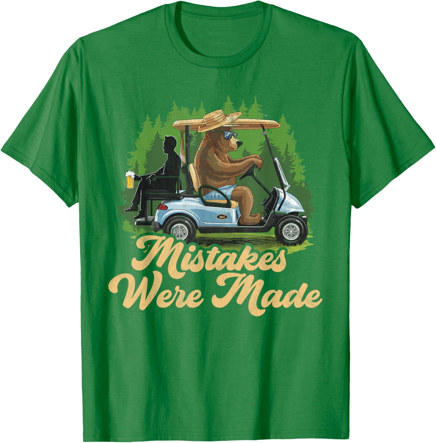 Funny Golf Cart Dad T-Shirt Mistakes Were Made Golfing Gift Apparel - 16