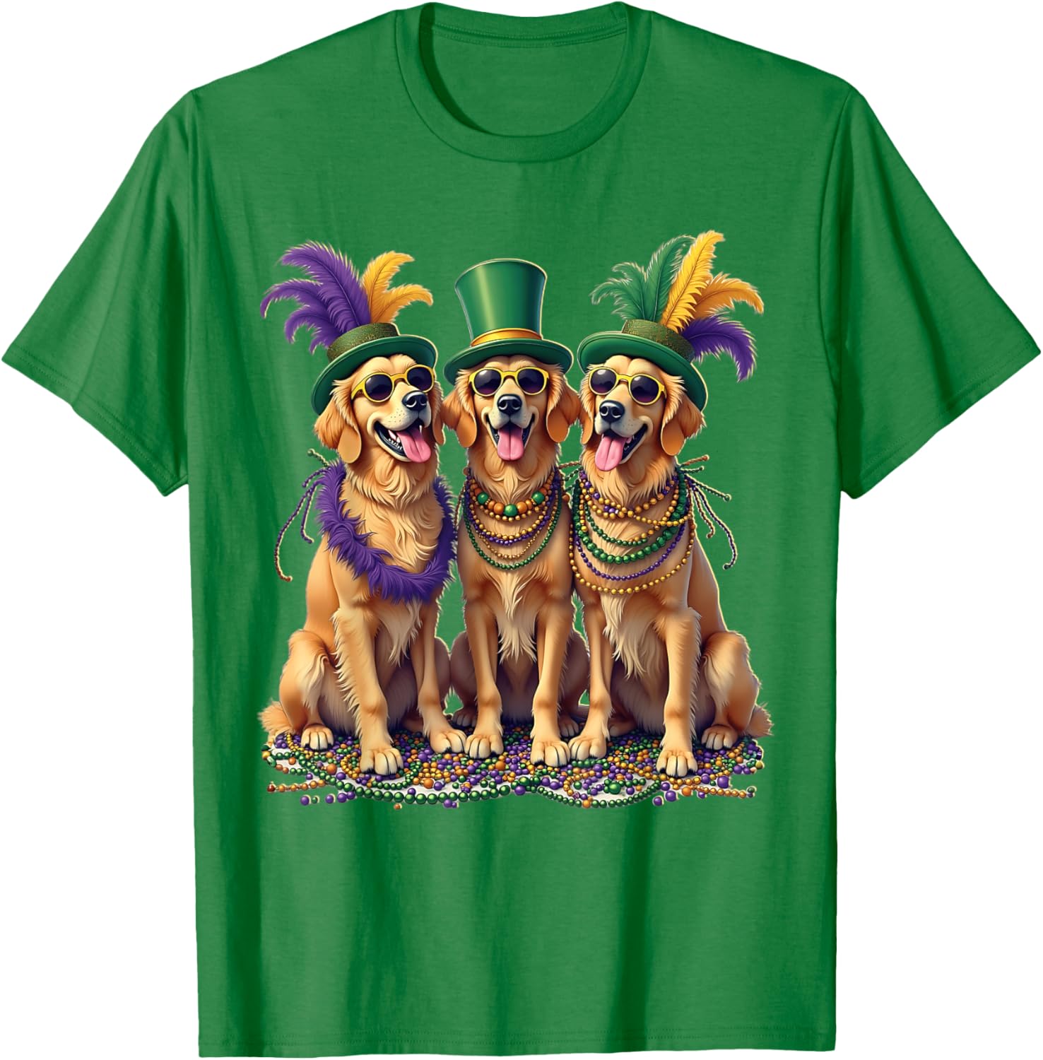 Festive Labrador Mardi Gras T-Shirt for Dog Lovers and Celebration Fans - 5