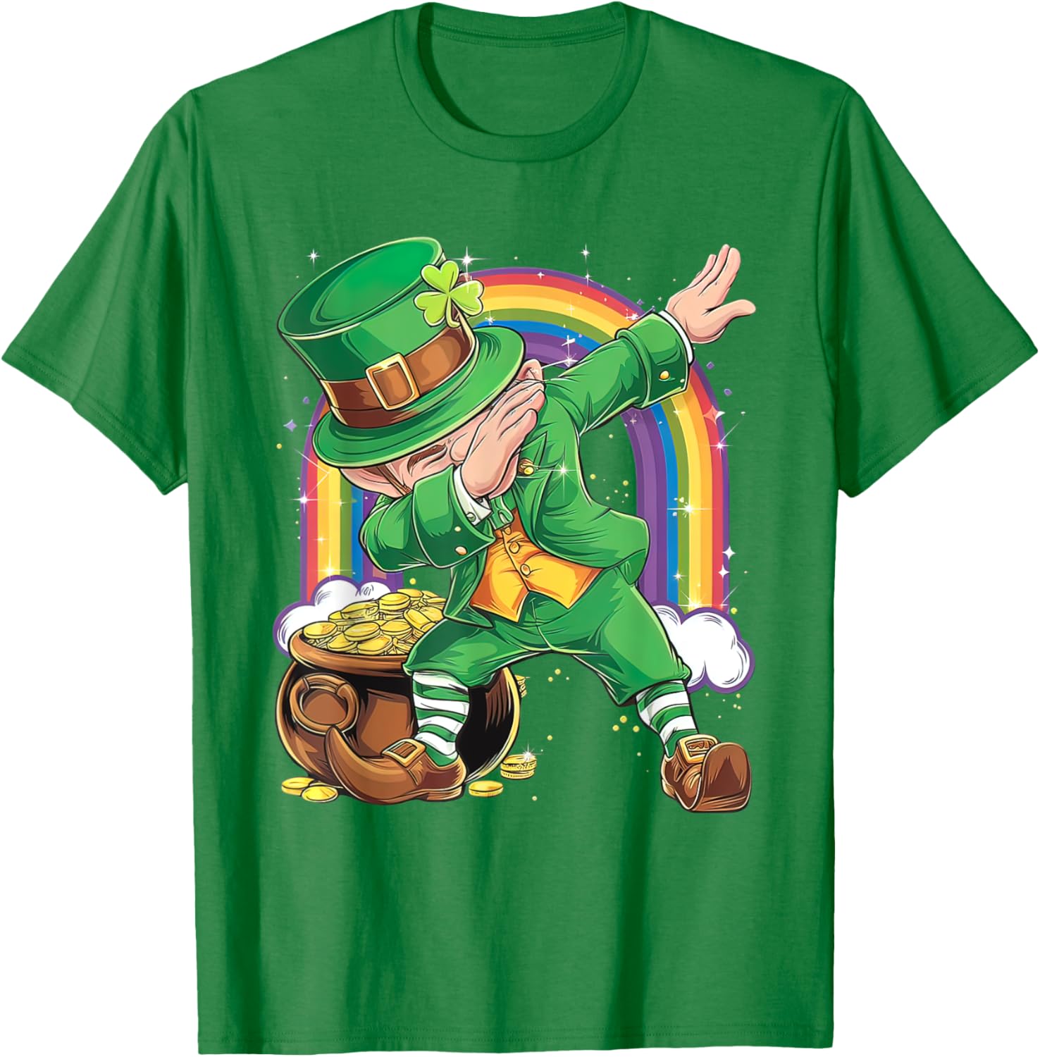 St Patricks Day Dabbing Leprechaun T-Shirt for Men, Women, Kids - 10
